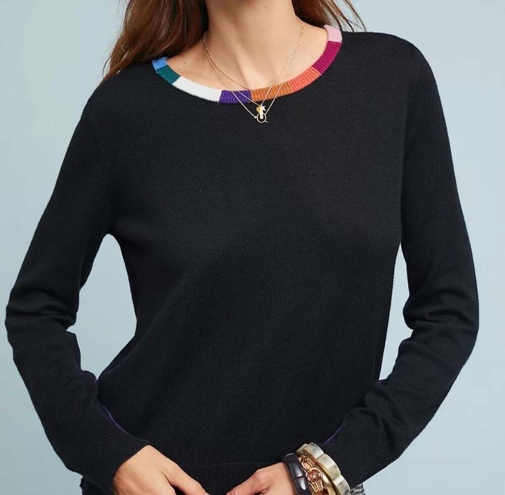 Splendid x Margherita Colorblock Crewneck Sweater